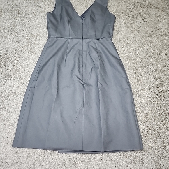 J. Crew Woman's Gray Mollie Bridesmaid Dress Size Petite 0 - Picture 7 of 10